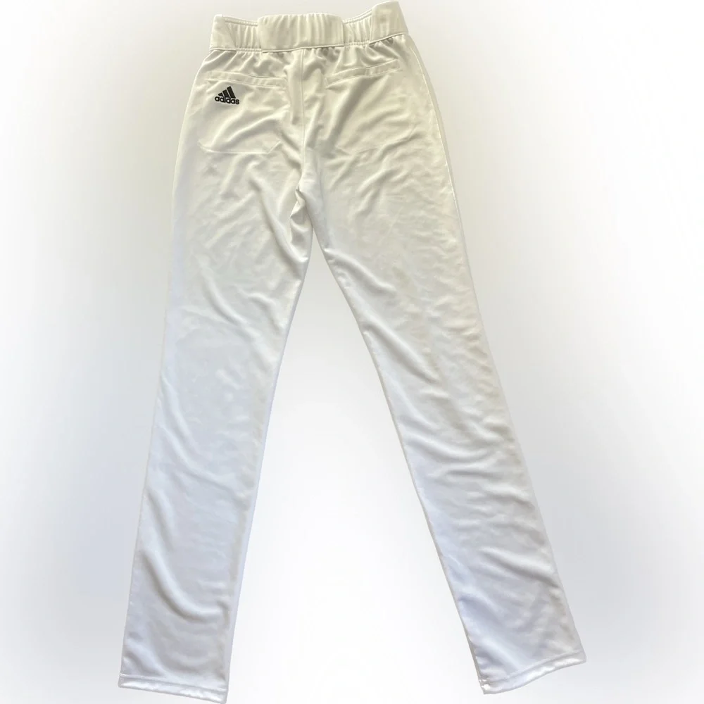 Adidas Open Hem NWOT White Baseball Pants Men’s Size Medium Elastic Waistband